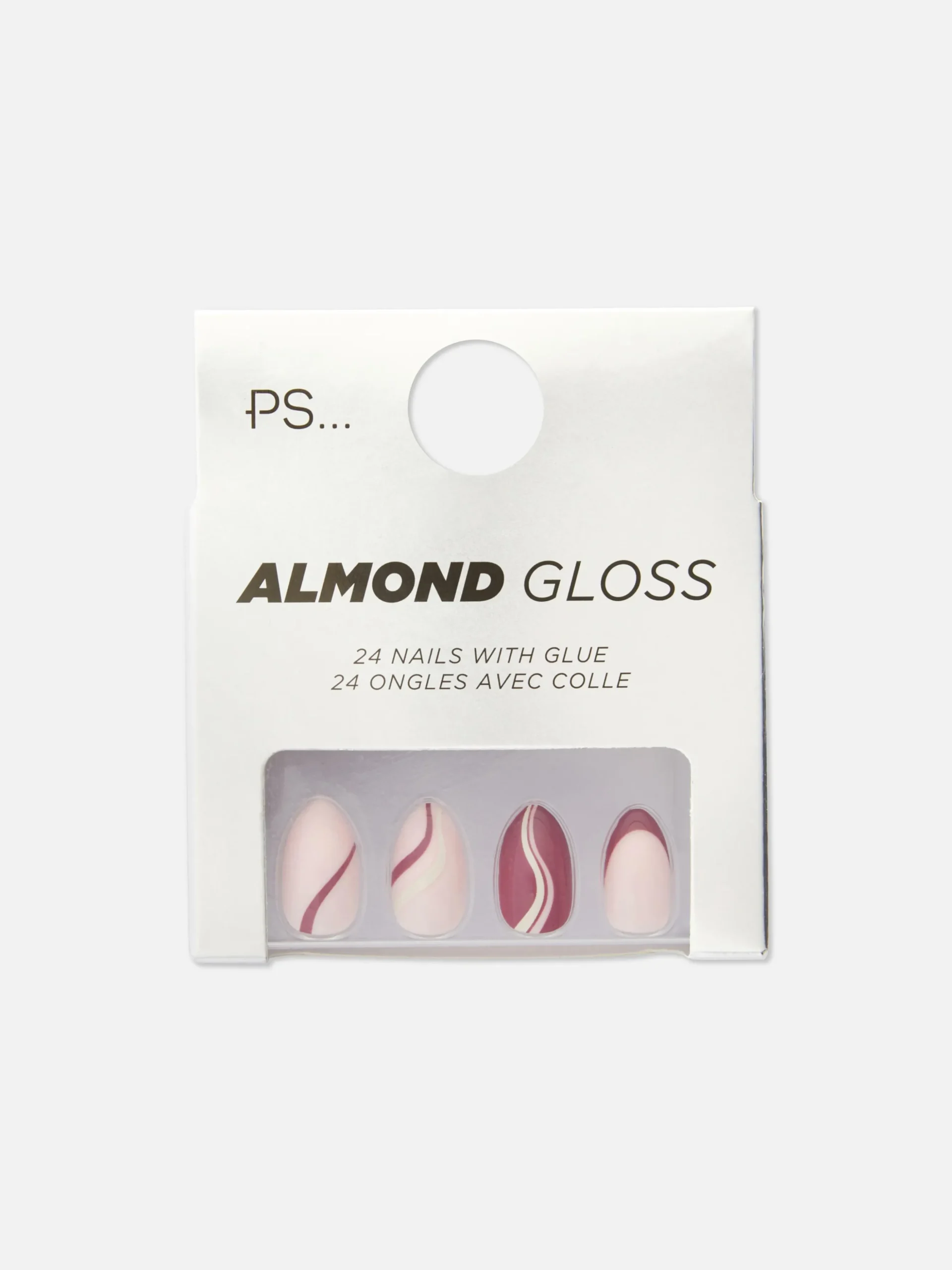 Faux Ongles Brillants à L'amande PS...