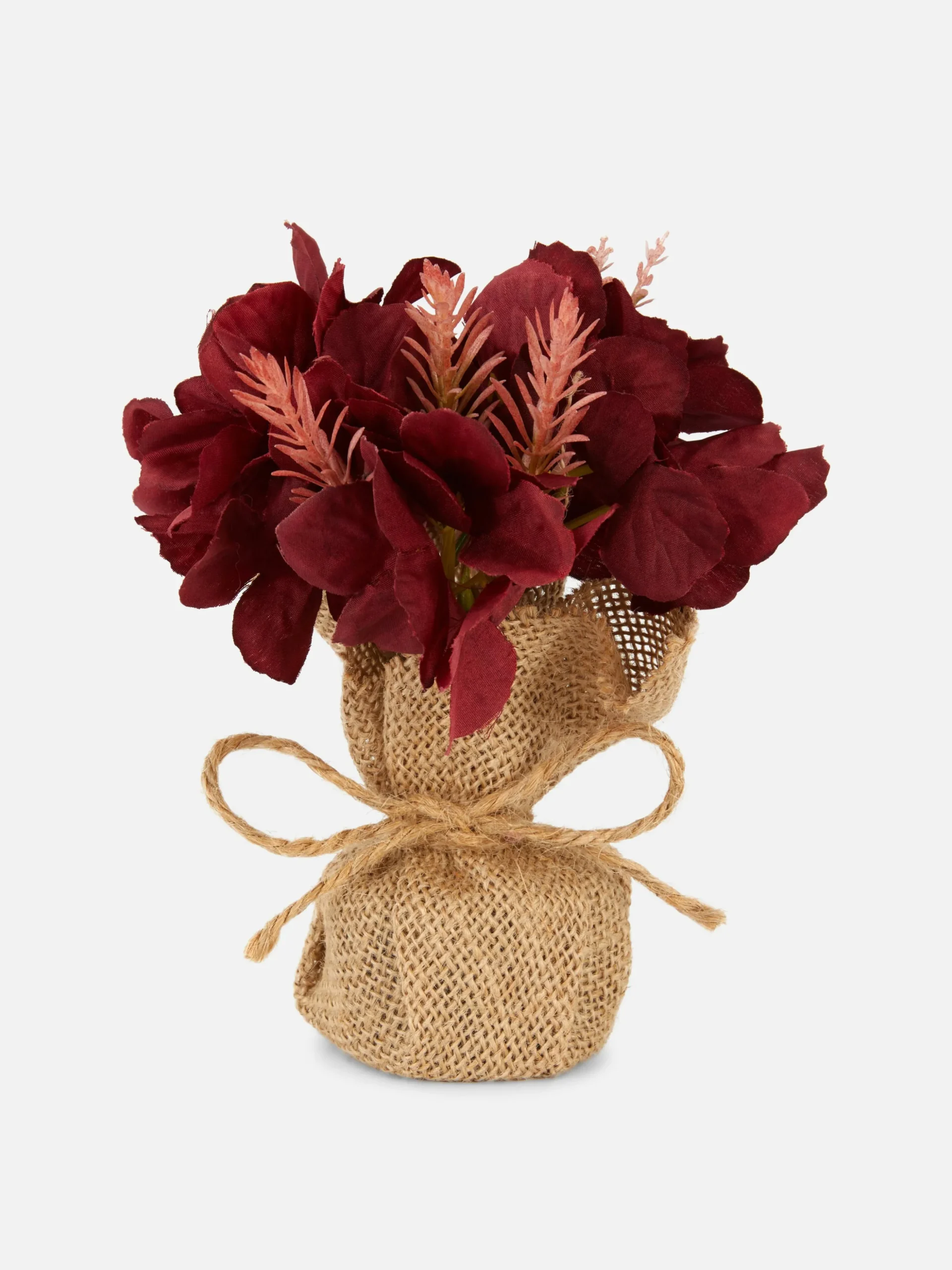 Fleurs Artificielles Avec Emballage En Jute