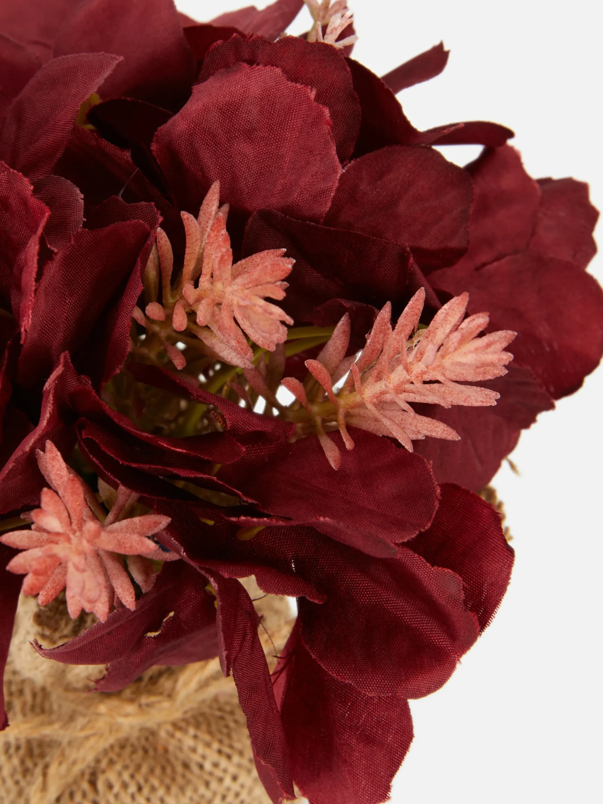 Fleurs Artificielles Avec Emballage En Jute