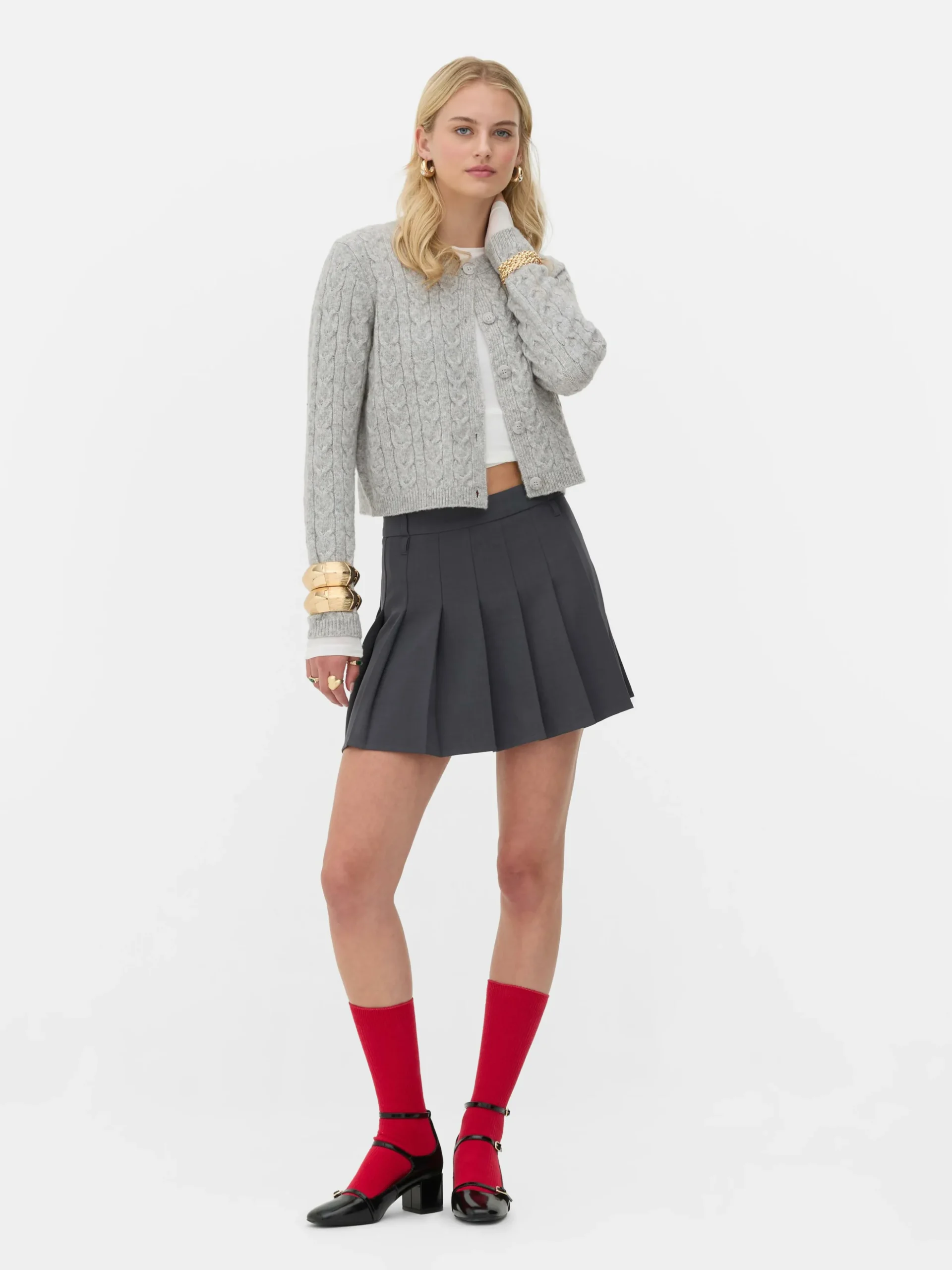 Gilet En Maille Torsadée Rita Ora