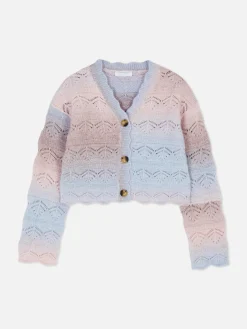 Gilet En Pointelle Effet Dégradé