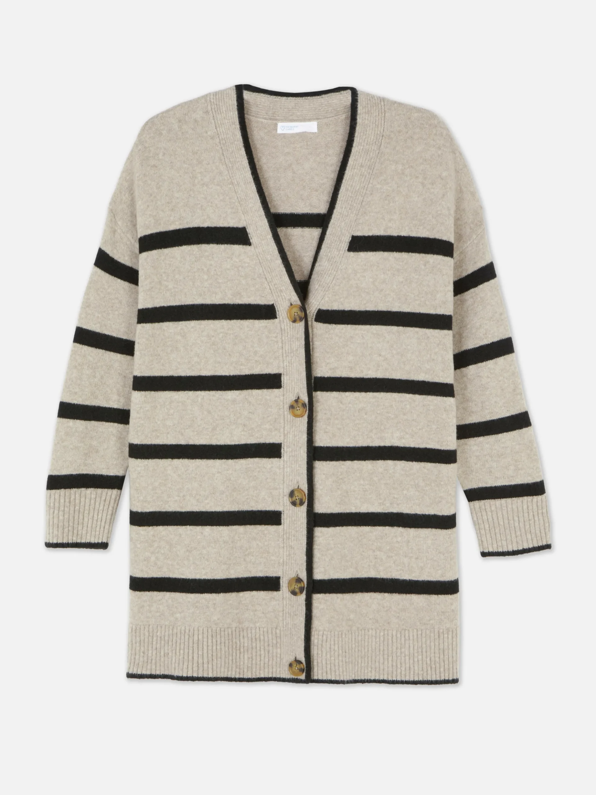 Gilet Long à Rayures