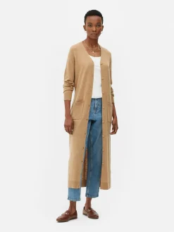Gilet Long Boutonné