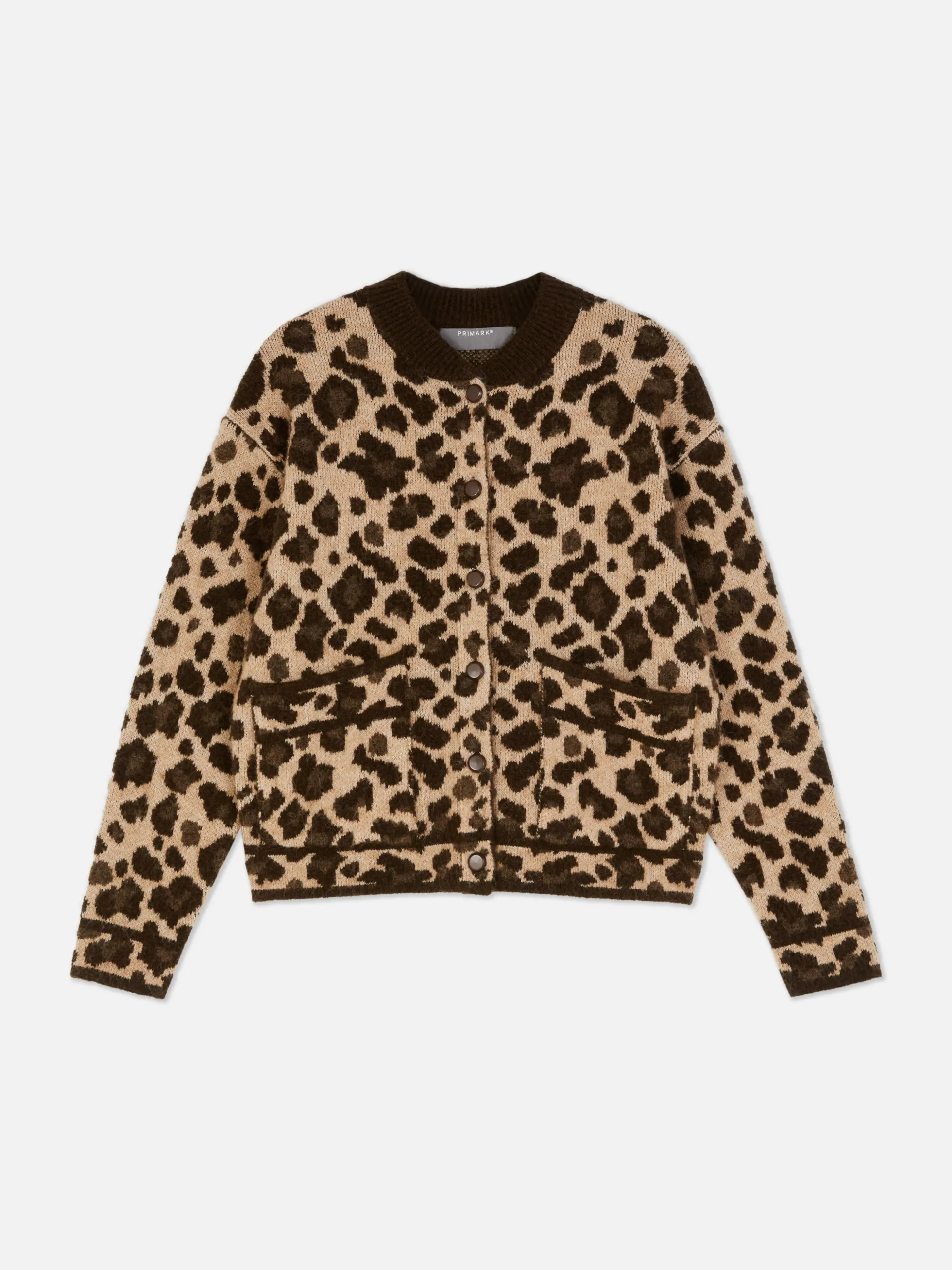 Gilet Style Blouson Bomber à Motif Léopard