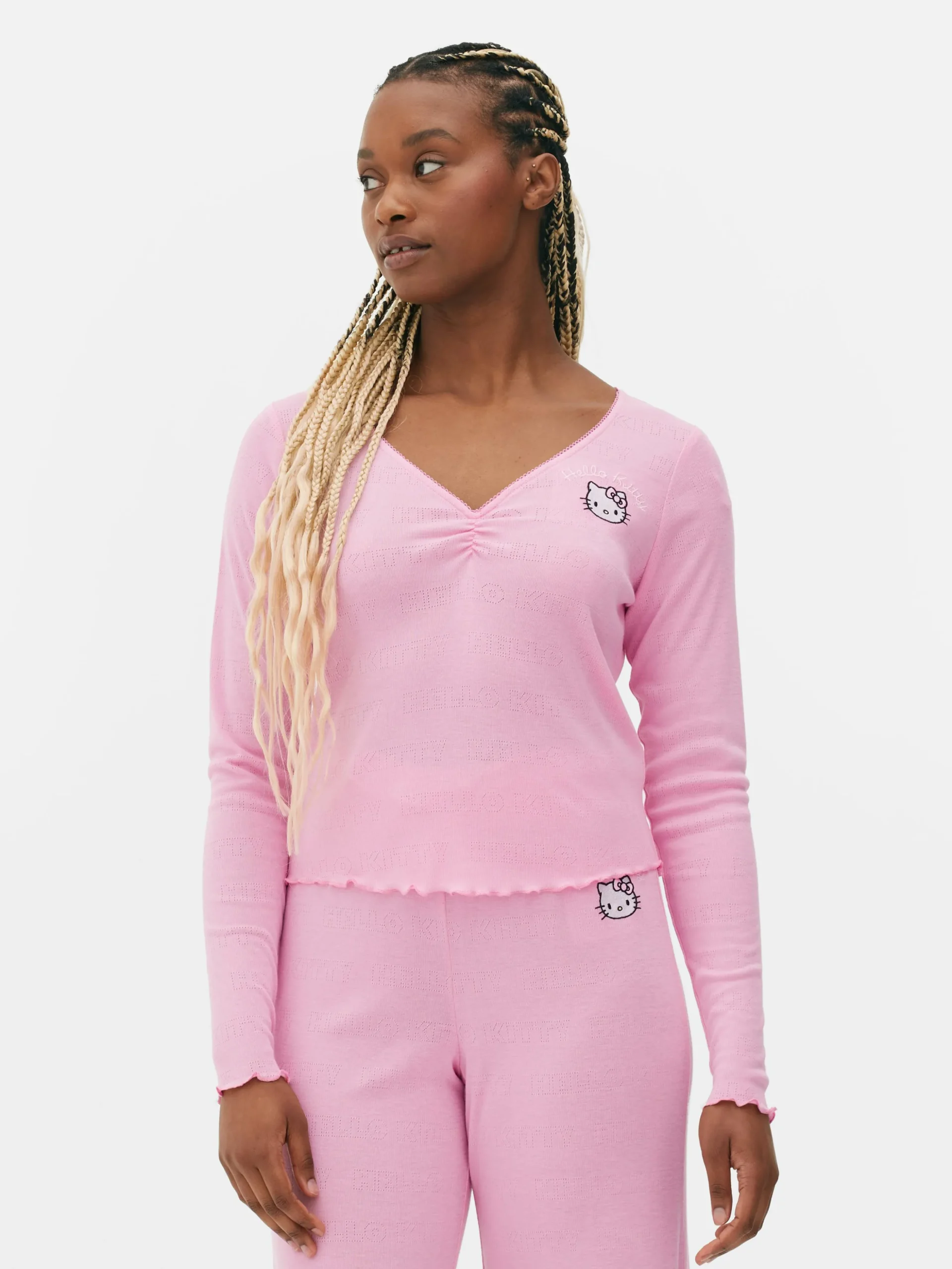 Haut De Pyjama En Pointelle Hello Kitty
