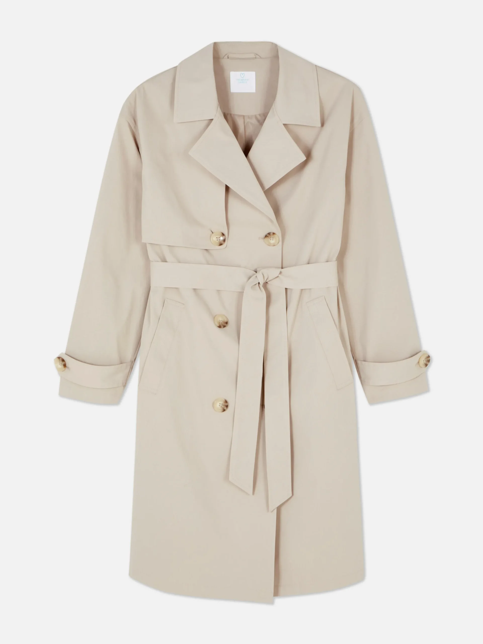 Imperméable à Double Boutonnage Et Ceinture
