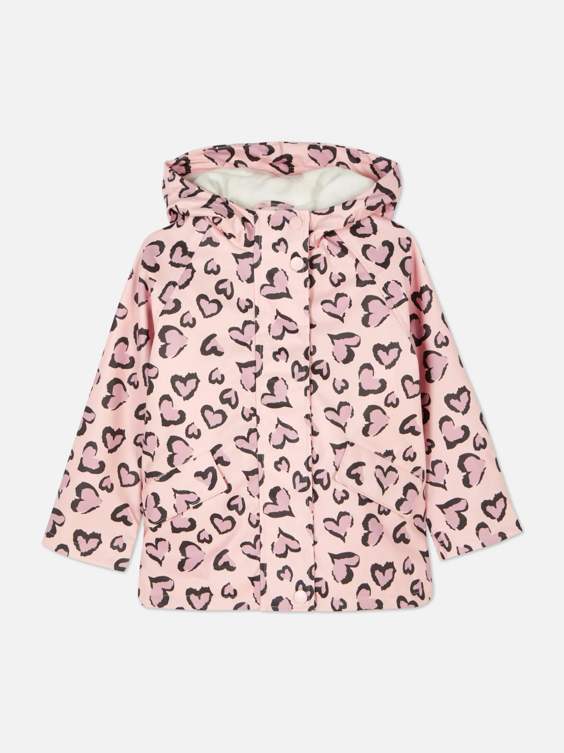 Imperméable à Motif Cœur Léopard