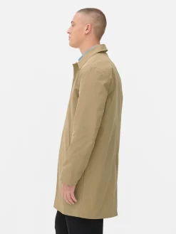 Imperméable Long à Boutonnage Simple