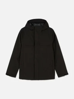 Imperméable Zippé à Capuche