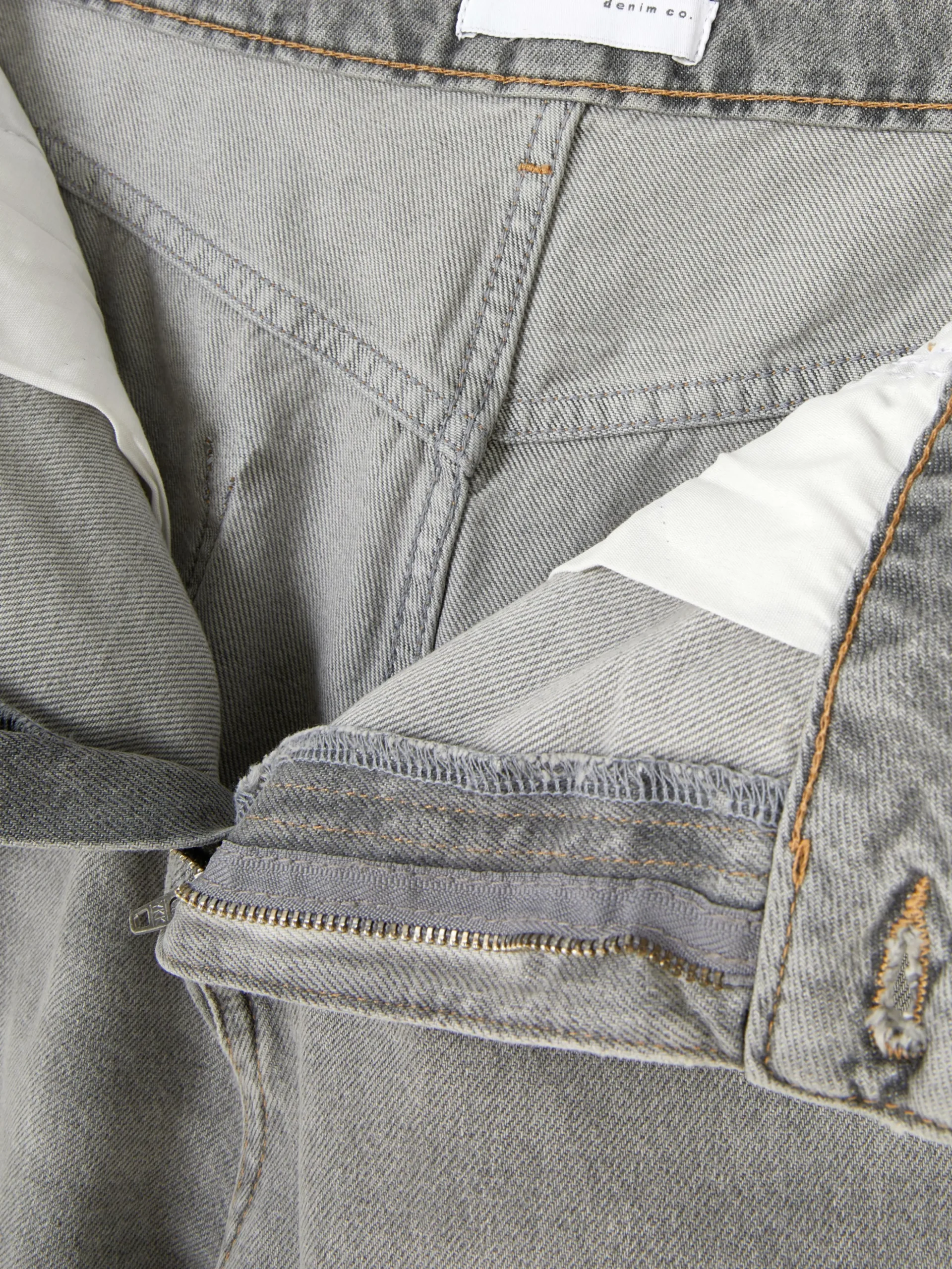 Jean Denim Ample à Effet Vieilli