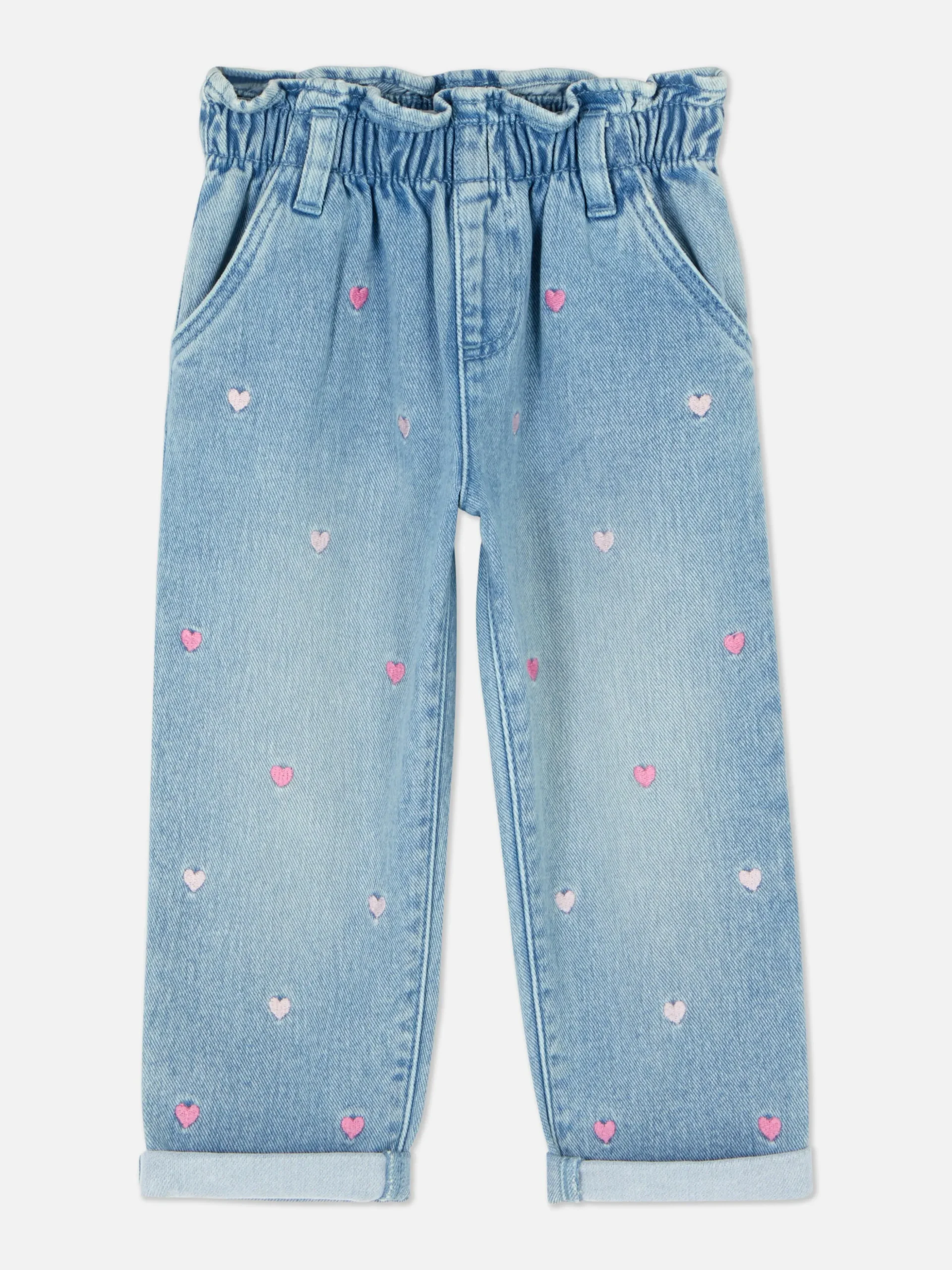 Jean Denim Brodé De Cœurs