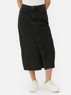 Jupe Mi-longue En Jean