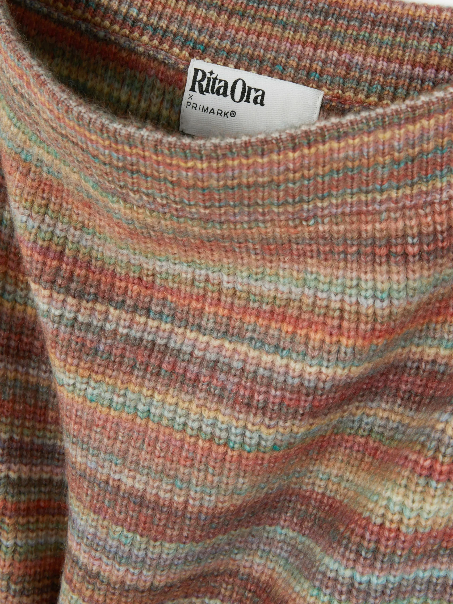 Jupe Mi-longue En Tricot Rayé Rita Ora à Coordonner