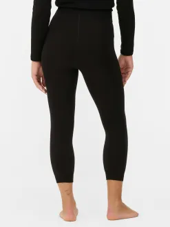 Legging Court Doublé En Velours