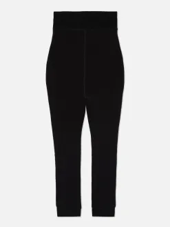 Legging Court Doublé En Velours