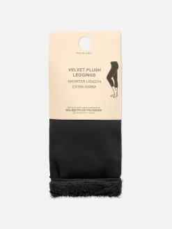 Legging Court Doublé En Velours