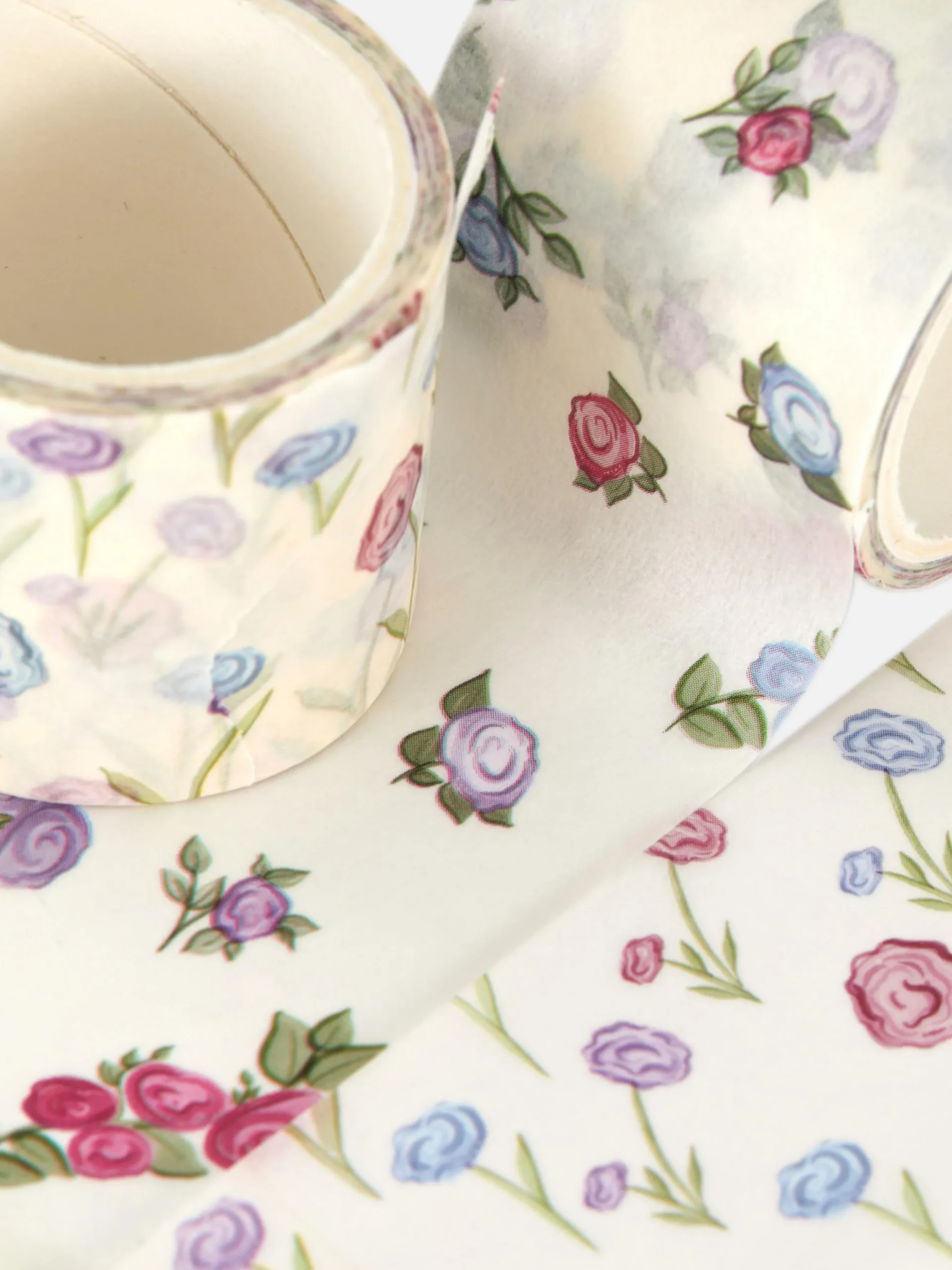 Lot De 2 Bandes Adhésives à Imprimé Floral