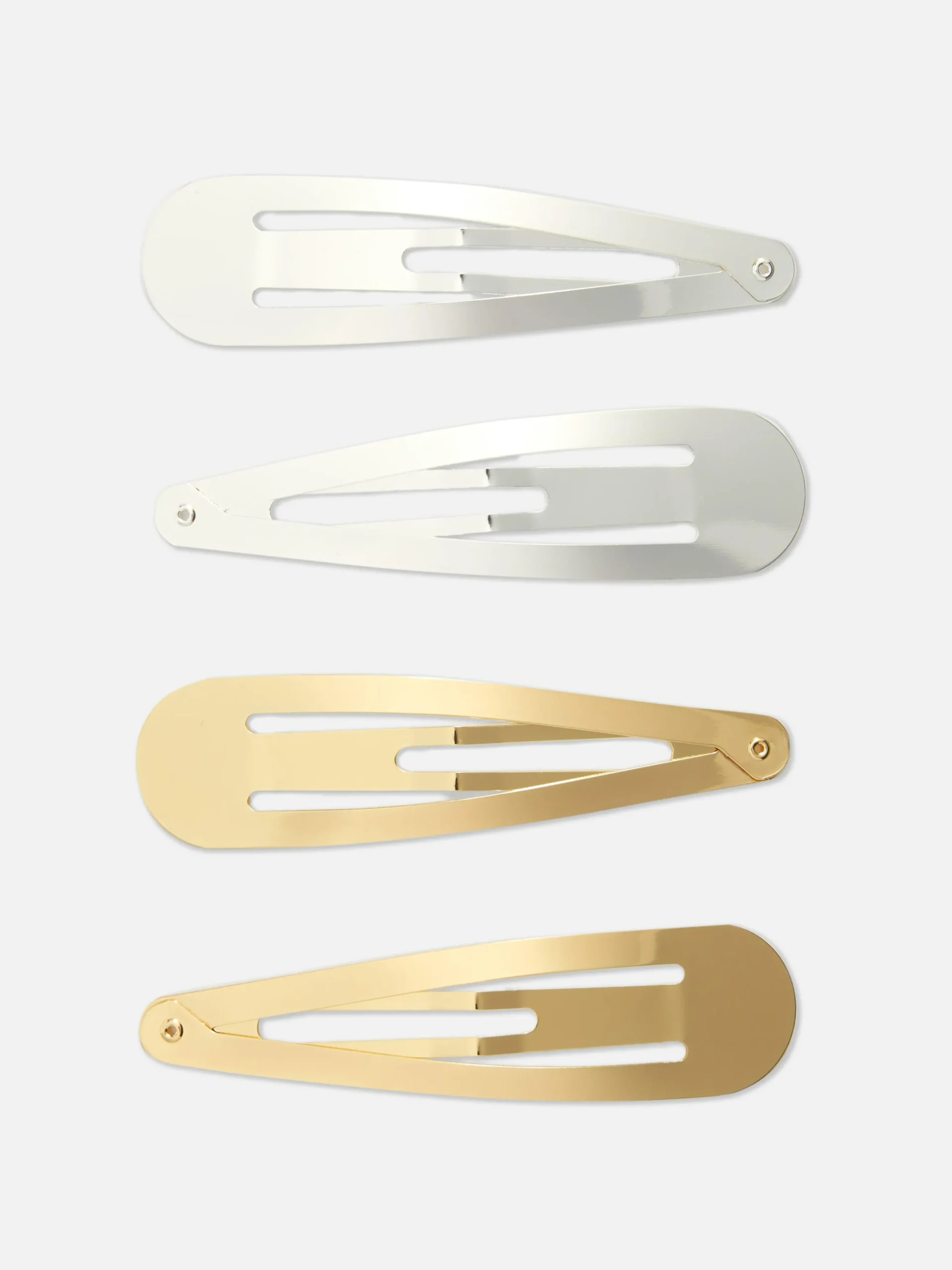 Lot De 4 Barrettes En Métal
