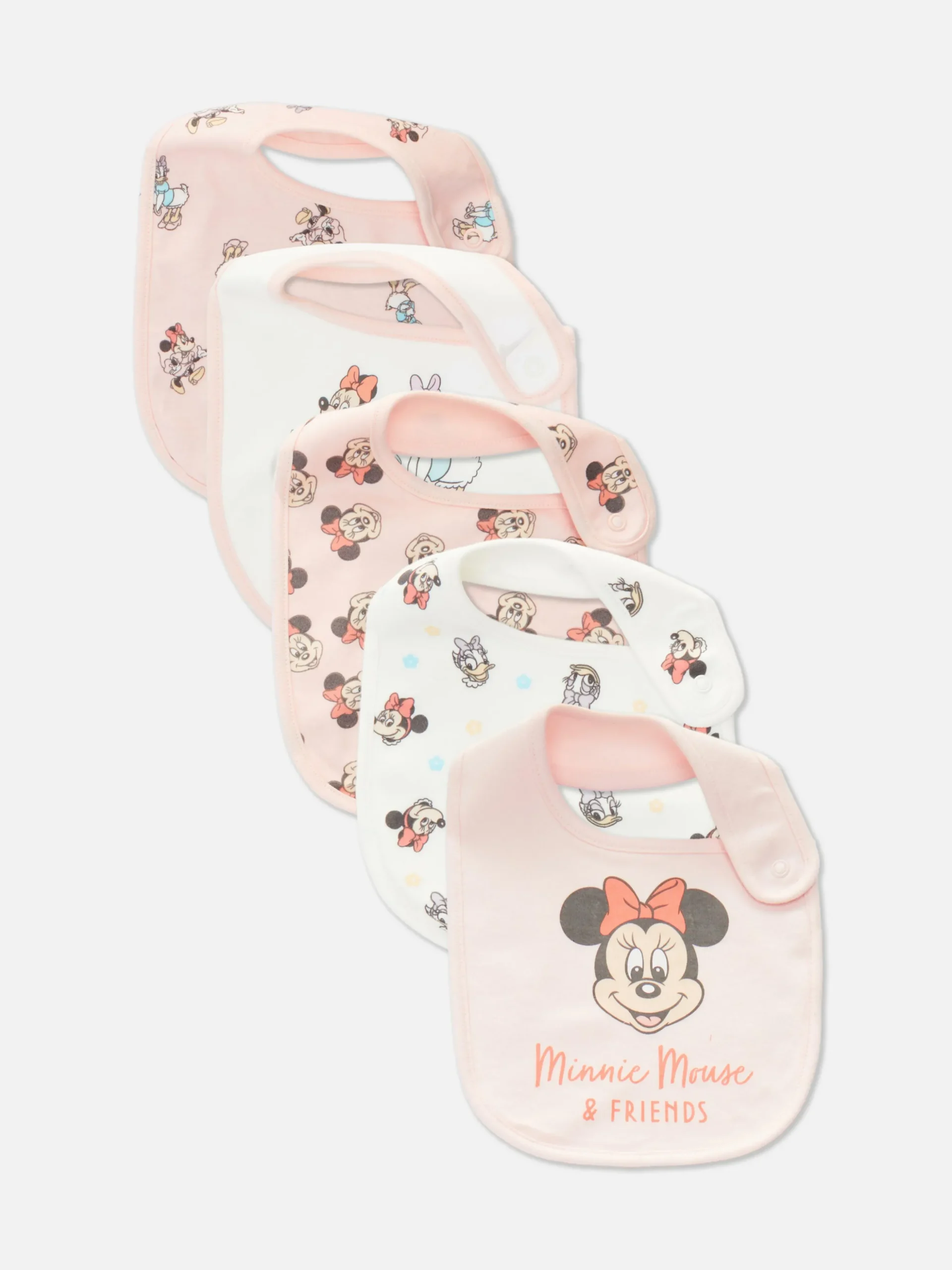 Lot De 5 Bavoirs Disney Minnie Mouse Et Daisy Duck