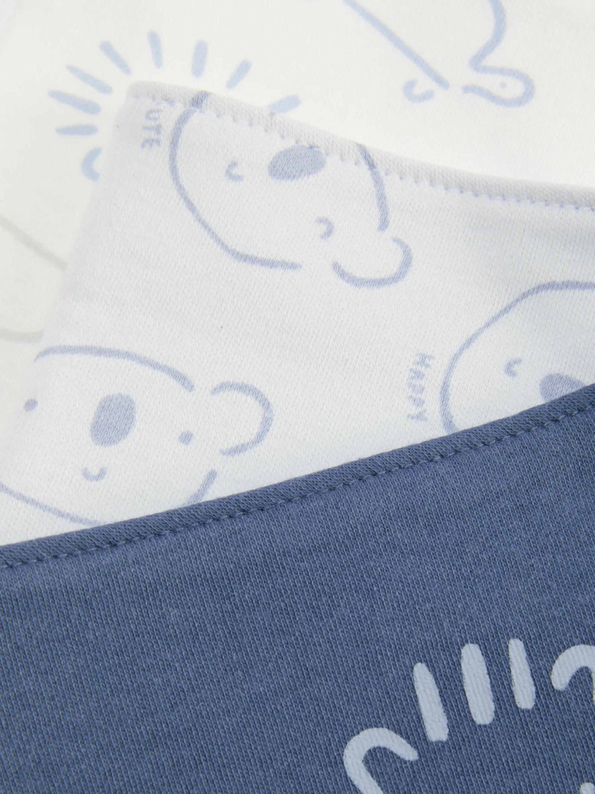 Lot De 3 Bavoirs Style Bandana à Motif Animal