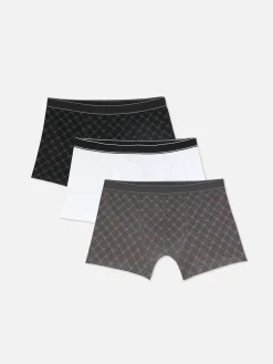 Lot De 3 Boxers à Imprimé Monogramme