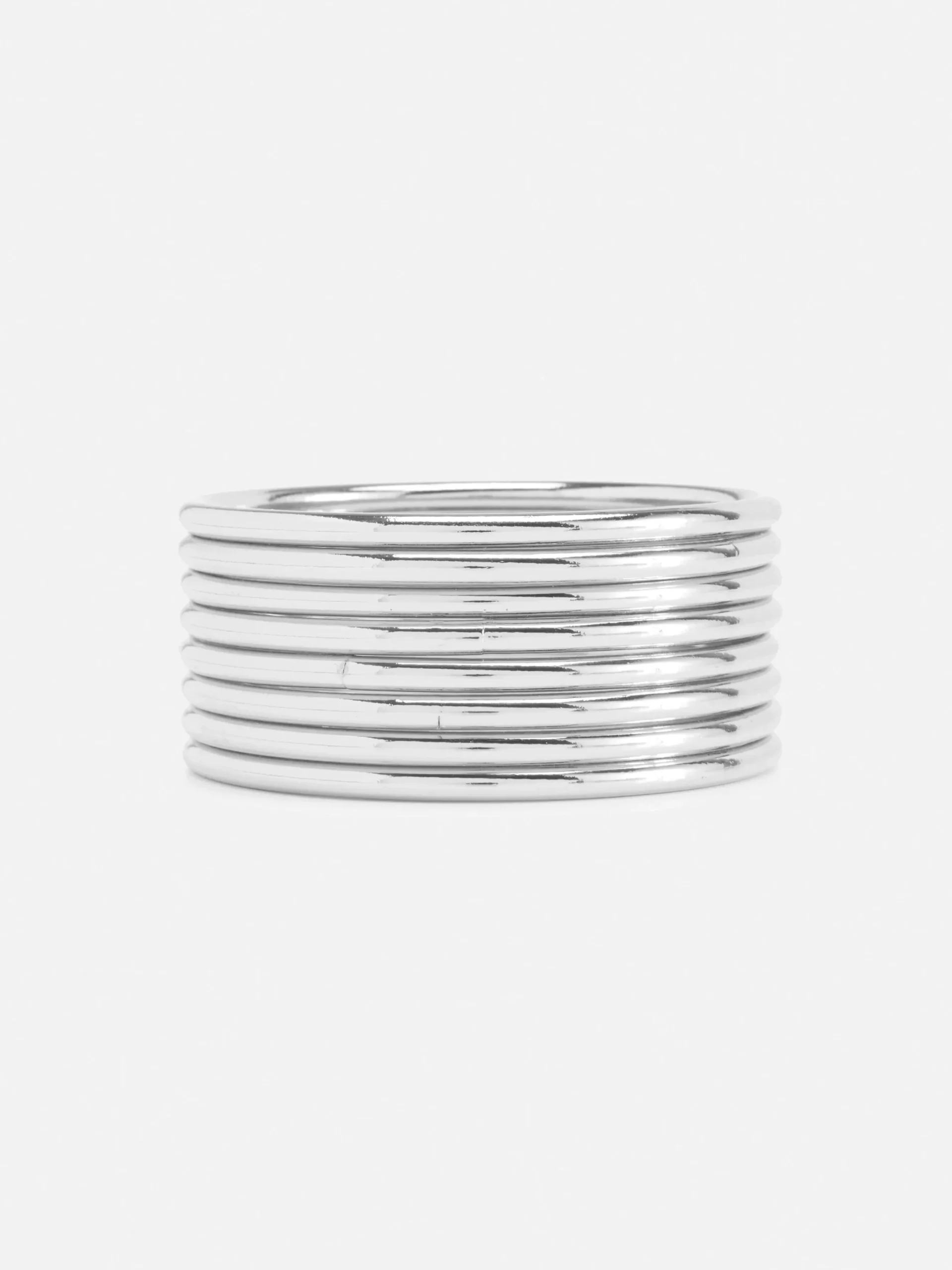 Lot De 8 Bracelets Joncs Métallisés