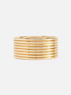 Lot De 8 Bracelets Joncs Métallisés