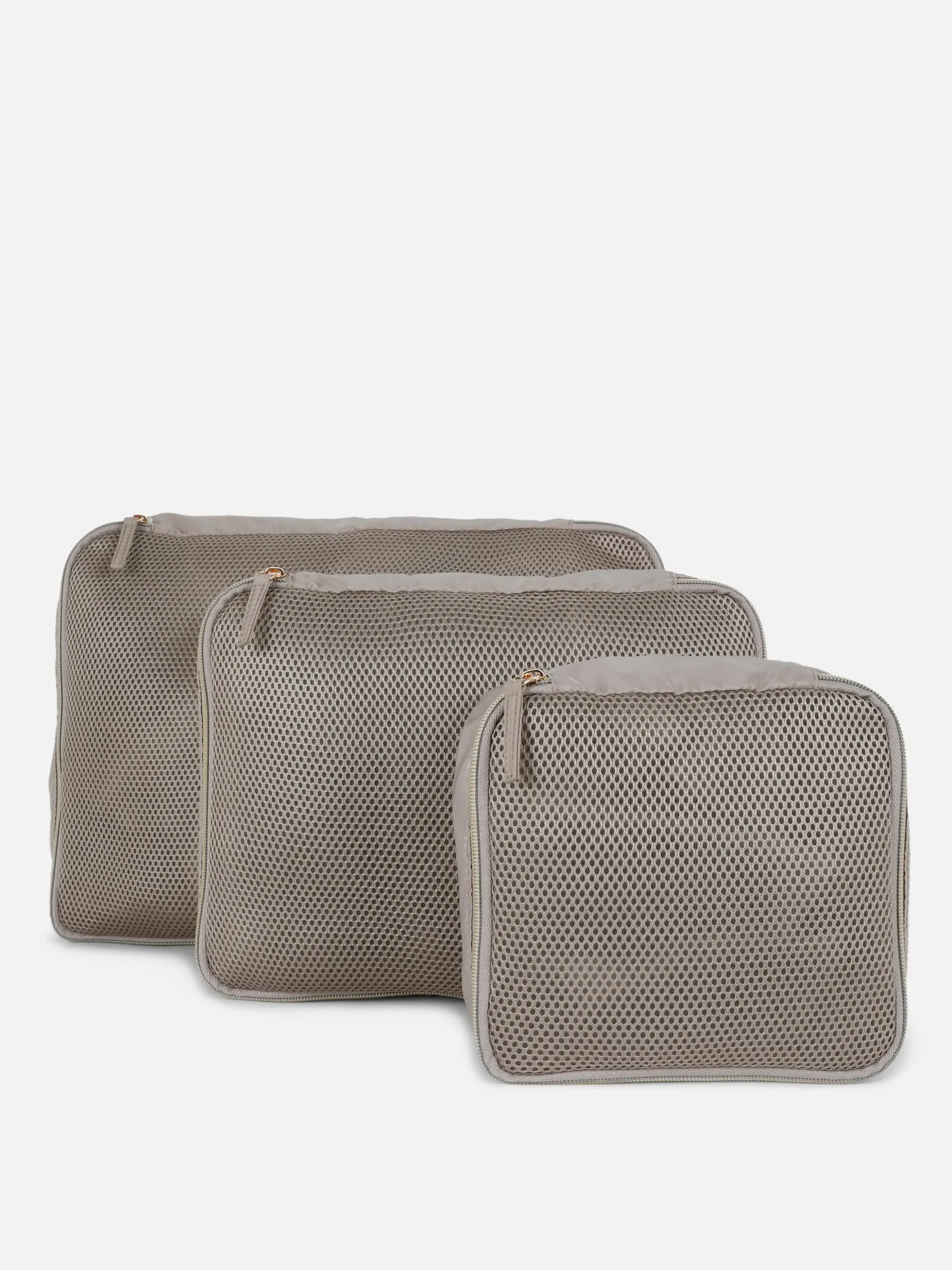 Lot De 3 Cubes De Rangement En Maille