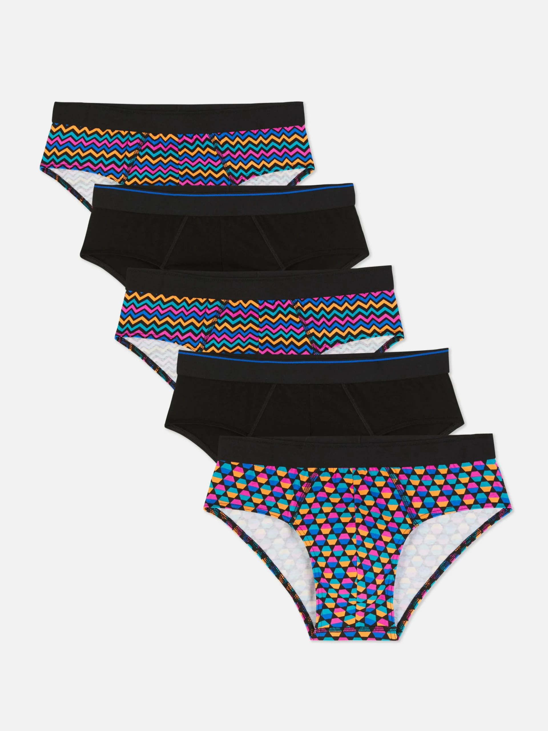 Lot De 5 Culottes à Motifs Géométriques Variés