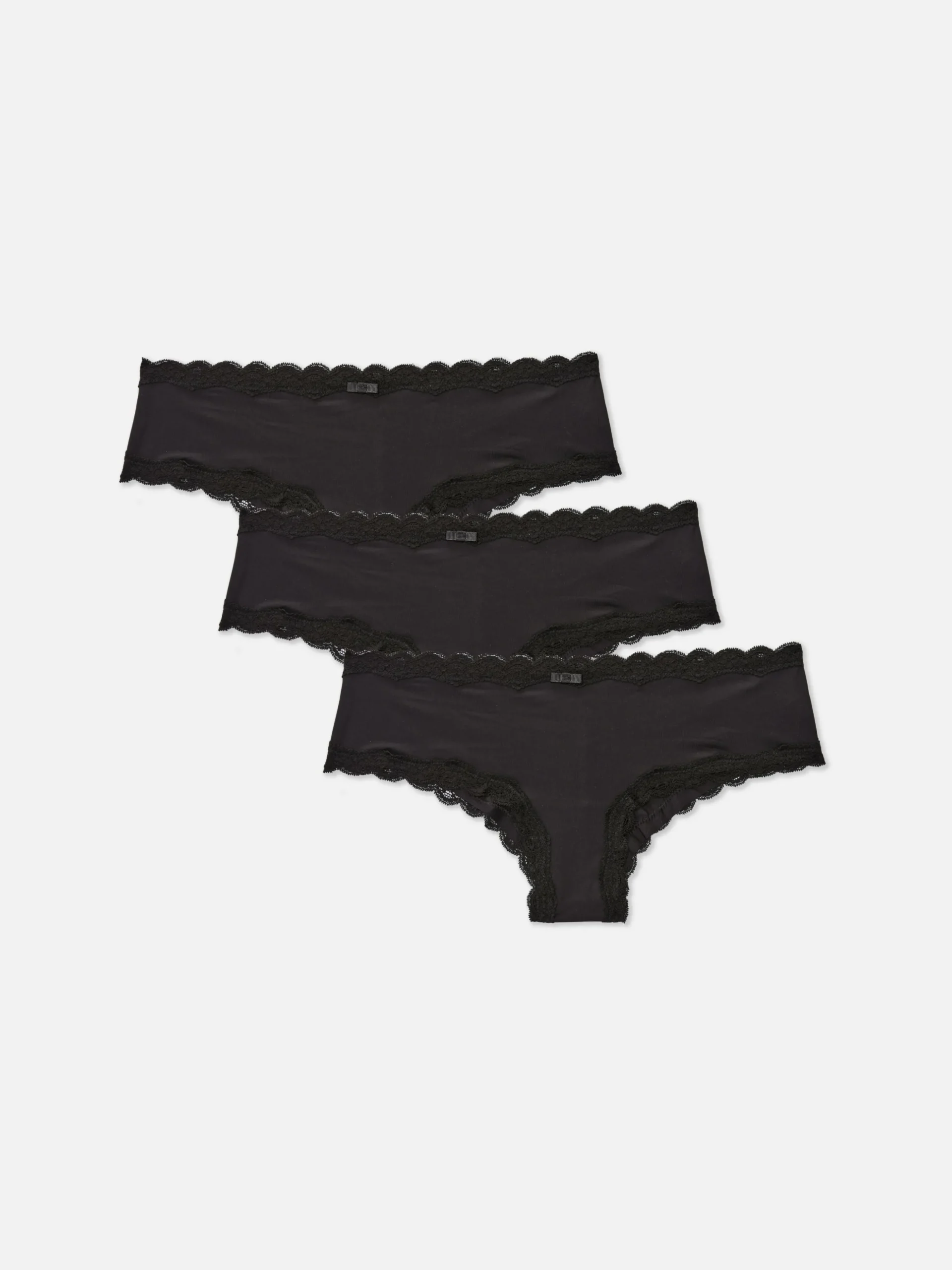 Lot De 3 Culottes En Microfibre Et En Dentelle