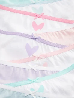 Lot De 10 Culottes Graphiques à Motif Cœur