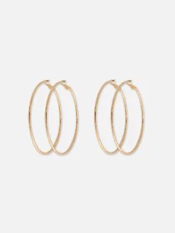 Lot De 2 Grandes Paires De Créoles