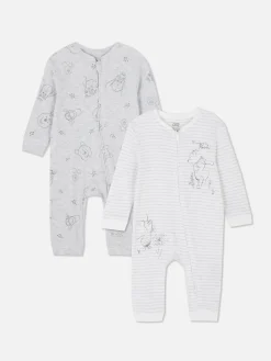 Lot De 2 Grenouillères Disney Winnie L'ourson