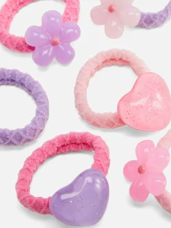 Lot De 6 élastiques à Breloques Fantaisie Pour Les Cheveux