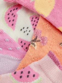 Lot De 5 Paires De Chaussettes Pour Baskets à Motifs Fruits