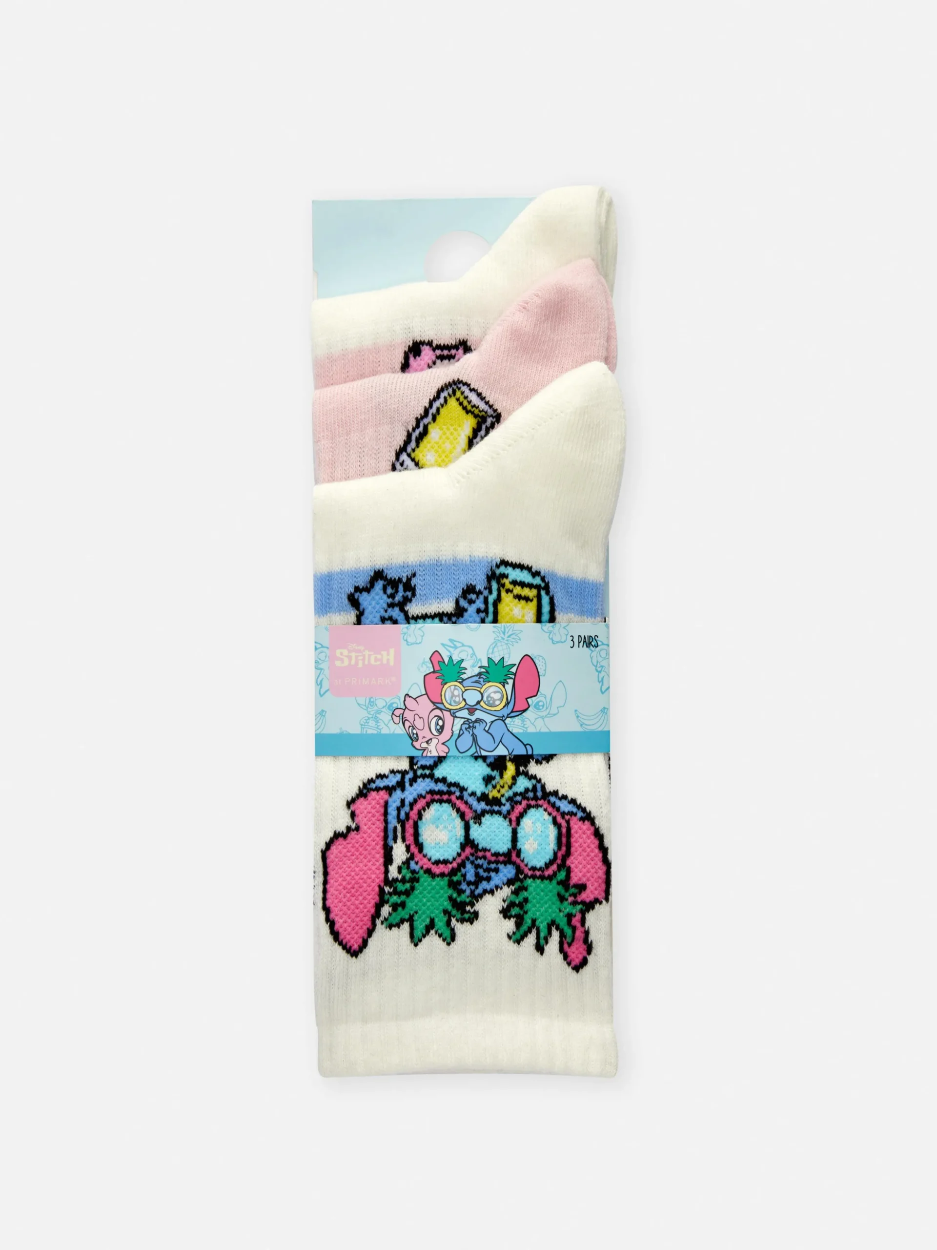 Lot De 3 Paires De Chaussettes Disney Lilo & Stitch
