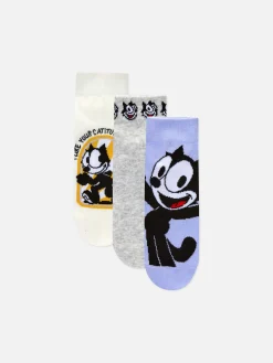 Lot De 3 Paires De Chaussettes De Sport Felix Le Chat
