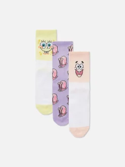 Lot De 3 Paires De Chaussettes Bob L'éponge Femme