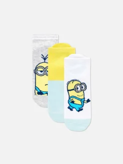 Lot De 3 Paires De Chaussettes Pour Baskets Minions