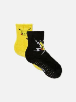 Lot De 2 Paires De Chaussettes Chaudes Pokémon