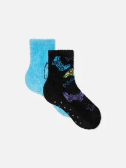 Lot De 2 Paires De Chaussettes Douces Manette De Jeu