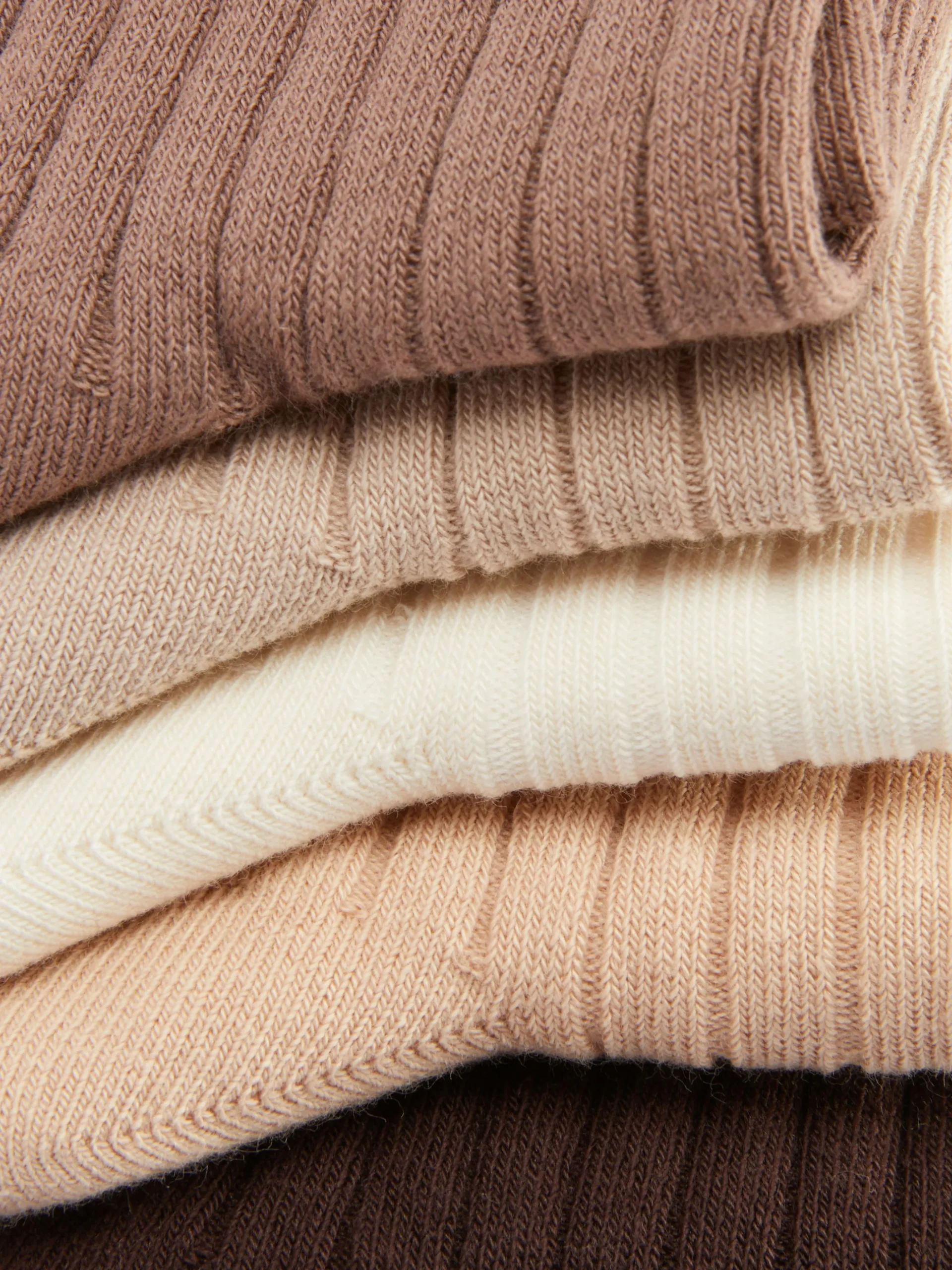 Lot De 5 Paires De Chaussettes Côtelées