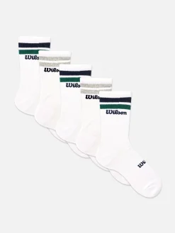 Lot De 5 Paires De Chaussettes De Sport Wilson