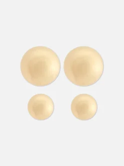 Lot De 2 Paires De Clous D'oreilles Orbes