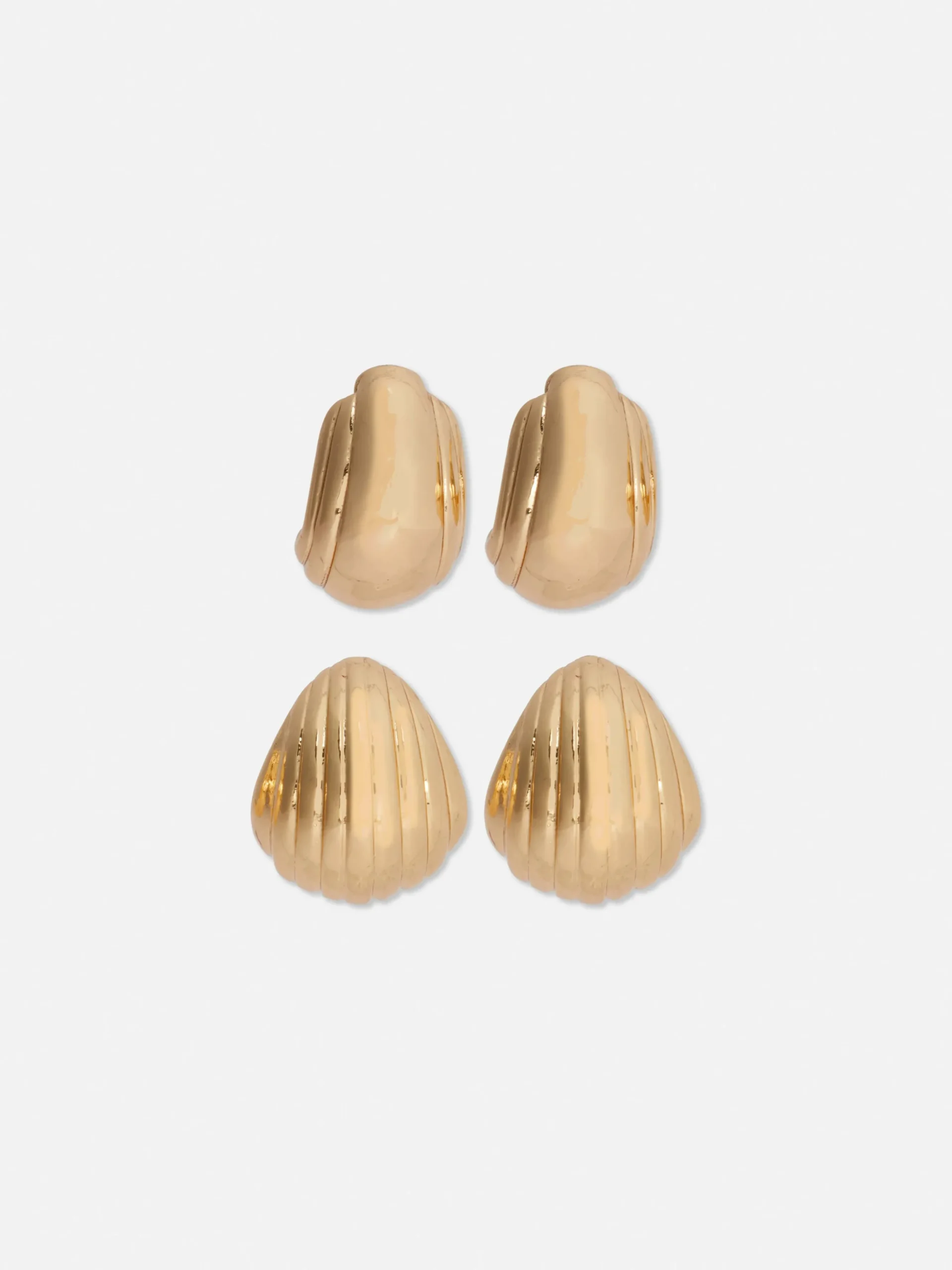 Lot De 2 Paires De Créoles à Coquillages Rita Ora