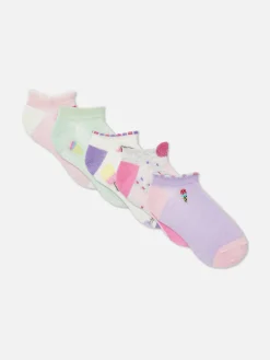 Lot De 5 Paires De Socquettes à Imprimé Crème Glacée