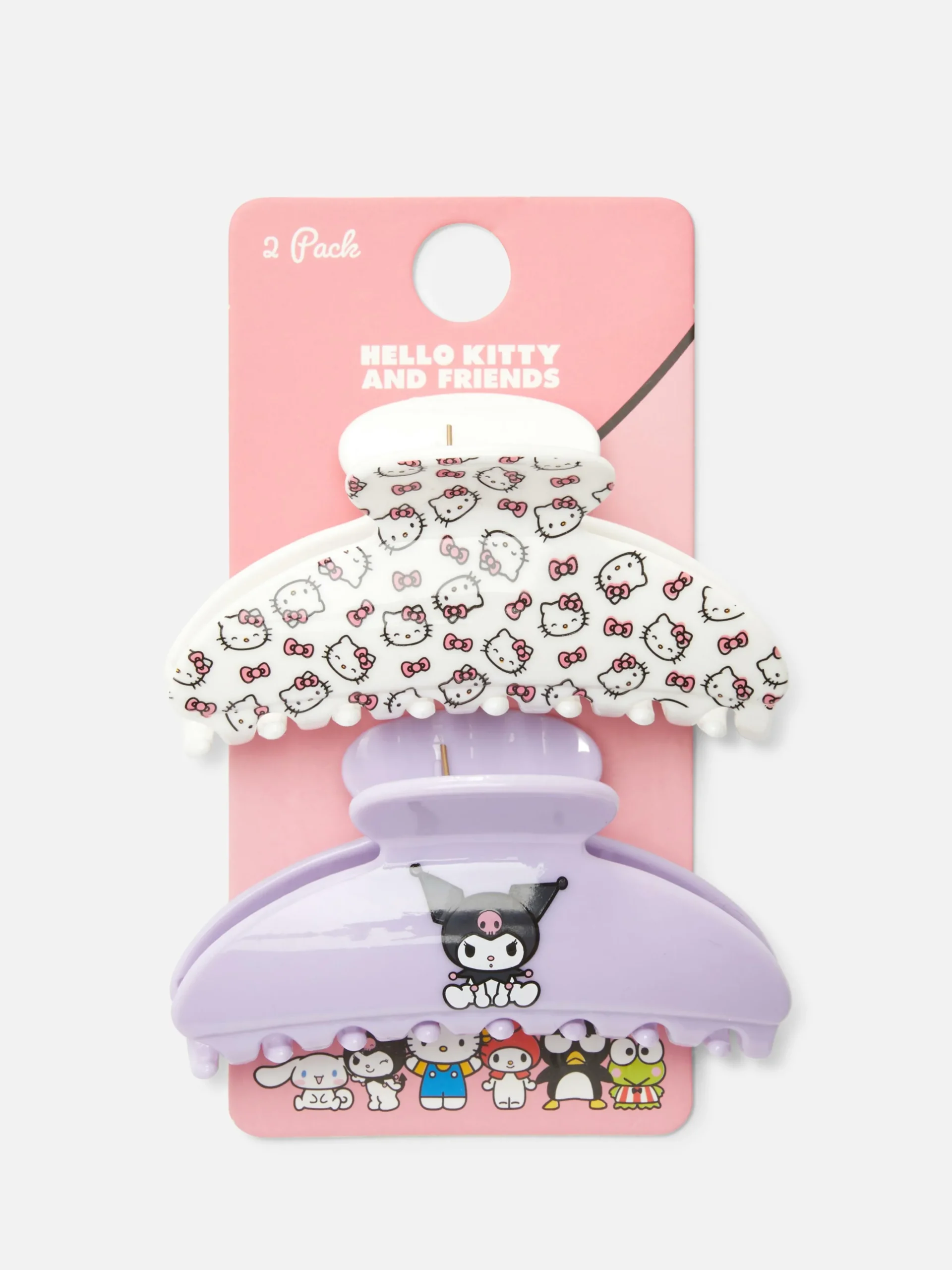 Lot De 2 Pinces à Cheveux Pieuvre Hello Kitty And Friends