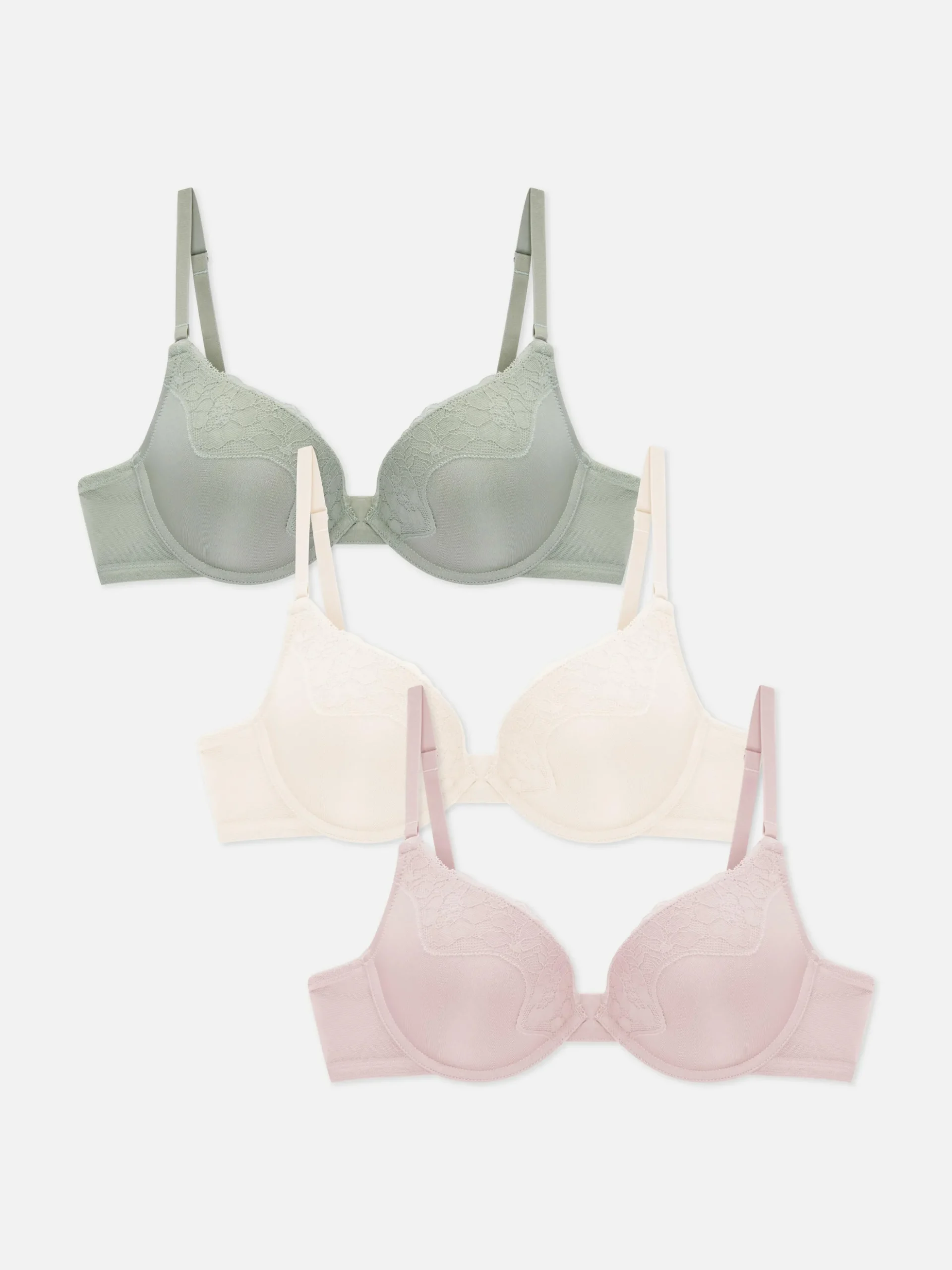 Lot De 3 Soutiens-gorge Push-up En Microfibre