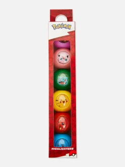 Lot De 6 Surligneurs Empilables Pokémon