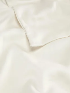 Lot De 2 Taies D'oreiller En Satin Blanc